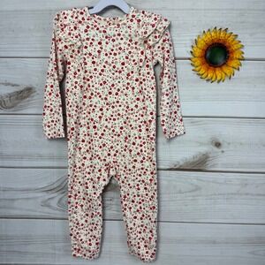 Pehr Organics‎ Winter Berry 3R Long Sleeve Romper